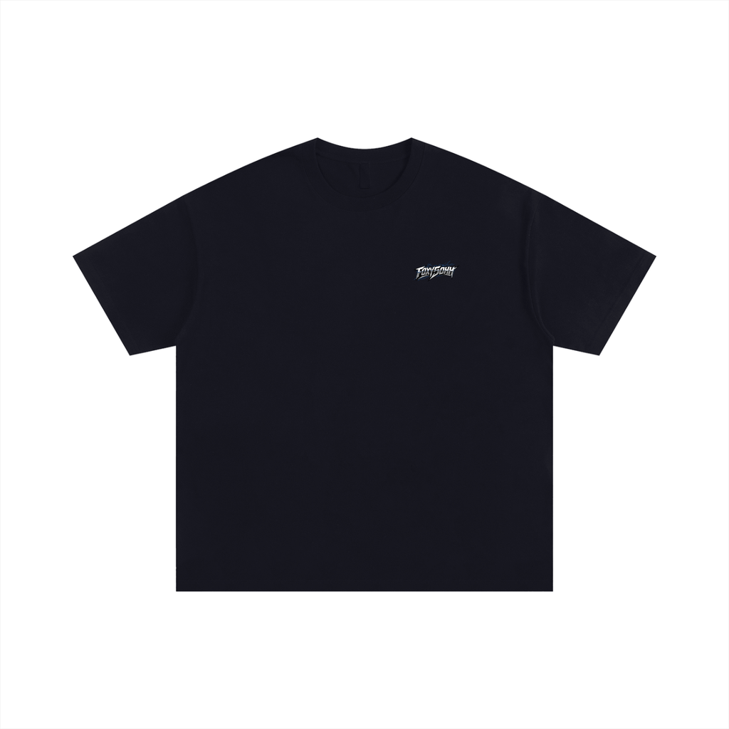 Logo only blue Unisex Oversized Cotton T-Shirt